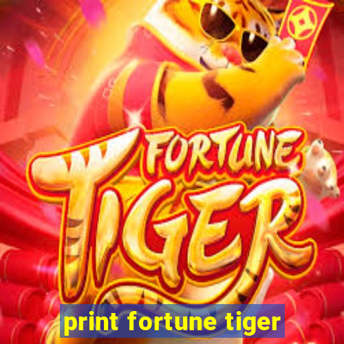 print fortune tiger